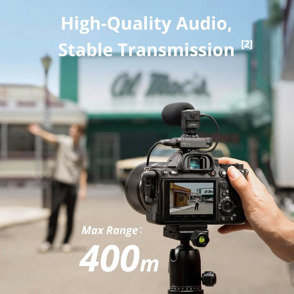 DJI Mic Mini Wireless Lavalier Microphone Kit with 2 TX, 1 RX and Charging Case for iPhone, Android, Camera, Vlogging and Streaming