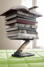 LISEN Adjustable Tablet Stand for iPad, Foldable Desk Holder for Tablets, Kindle and Switch, Portable Travel Stand