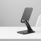 LISEN Adjustable Tablet Stand for iPad, Foldable Desk Holder for Tablets, Kindle and Switch, Portable Travel Stand